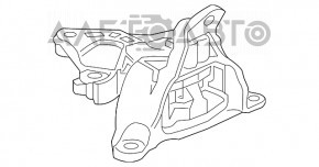 Pernele motorului stânga Honda Civic X FC 16-21 2.0 cutie de viteze automată