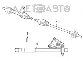 Ax cu roți față stânga Dodge Journey 11- 2.4