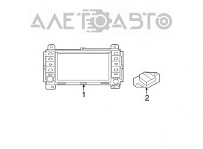 Antena aripă Jeep Grand Cherokee WK2 11-21