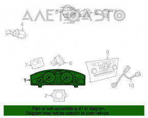 Panoul de instrumente Chrysler 300 11-14, dorit 104k