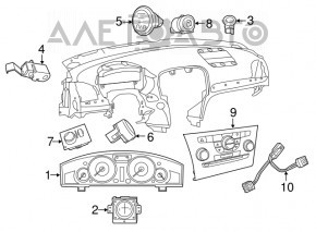 Panoul de instrumente Chrysler 300 11-14, dorit 104k