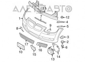 Montaj bara fata stanga BMW 335i e92 07-13 nou original OEM