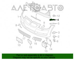 Suportul de bara fata dreapta pentru BMW 335i e92 07-13