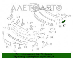 Colțul longeronului stâng BMW 5 F10 10-17