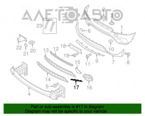 Moldura bara fata dreapta BMW X5 E70 11-13 restilizat, zgarieturi