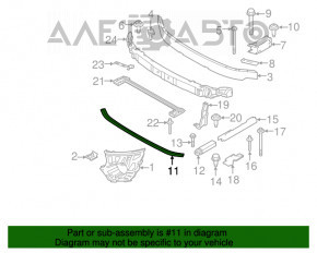 Amplificatorul de bara fata inferioara Mini Cooper F56 3d 14-19 pre-restilizare