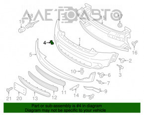 Capacul carligului de tractare pentru bara fata Mini Cooper Countryman R60 10-16