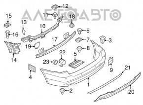 Amplificatorul pentru bara spate BMW 335i e92 07-13