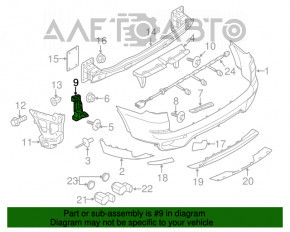 Крепление заднего бампера правое внутреннее BMW X5 E70 07-13