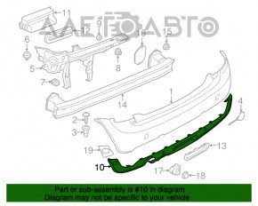 Buza bara spate Mini Cooper F56 3d 14-19 pre-restilizare.