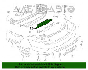 Защита заднего бампера BMW 5 F10 11-16 M Pack без фаркопа