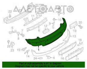 Bara spate goală Mini Cooper Countryman R60 10-16