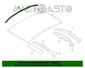 Capota stângă a acoperișului BMW 335i e92 07-13