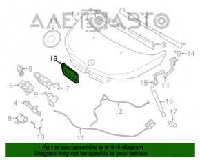 Capota stângă a capotei BMW i3 14-20