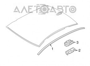 Capota acoperișului stânga BMW 5 F10 11-16