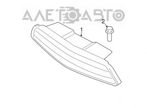 Grila radiatorului Mini Cooper Countryman R60 10-16, capace gri, zgârieturi pe crom.