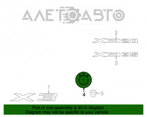 Emblema portbagajului BMW X3 F25 11-17