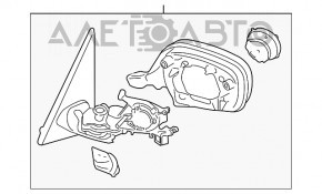 Зеркало боковое левое BMW X3 F25 11-14