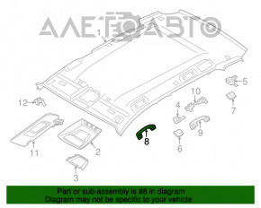 Ручка потолка передняя правая BMW X3 F25 11-17 серая