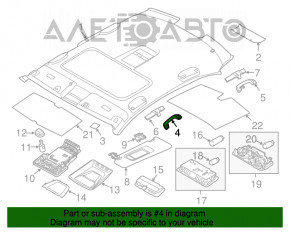 Maner plafon stânga față BMW 5 F10 11-16 gri