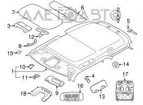 Capota stânga laterală Mini Cooper F56 3d 14- gri