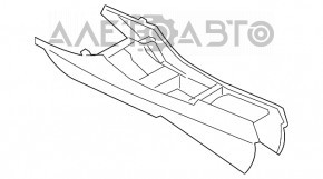 Консоль центральная подлокотник и подстаканники BMW X3 F25 11-17 кожа, черн, царапины