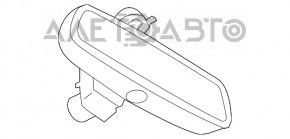 Oglindă interioară BMW 5 F10 12-19 neagră, auto-întunecare, control garaj, lumină auto, cadru crăpat