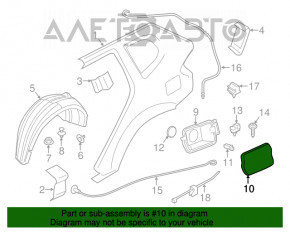 Capacul rezervorului de combustibil complet asamblat cu carcasă pentru BMW X3 F25 11-17