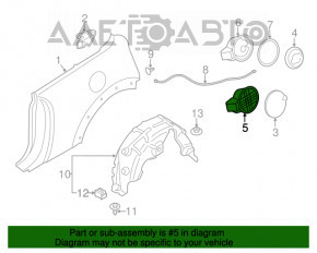 Корпус лючка бензобака Mini Cooper F56 3d 14-