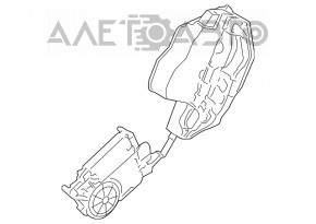 Blocare ușă spate dreapta BMW 5 F10 11-16 cu închidere automată