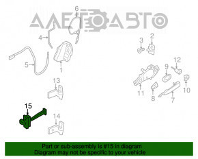 Ограничитель двери передней правой BMW X3 F25 11-17