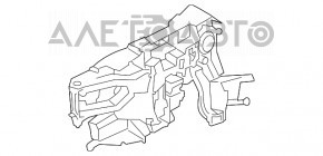 Механизм ручки двери передней левой BMW 5 F10 11-16 с замком code