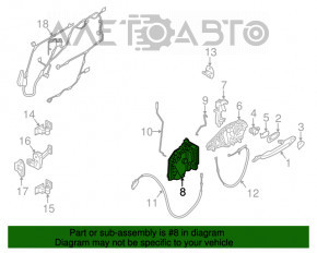 Blocare ușă față stânga Mini Cooper F56 3d 14-