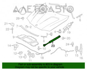 Амортизатор капота левый BMW X3 F25 11-17