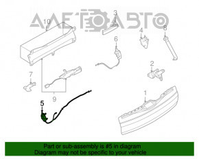 Blocare portbagaj dreapta jos BMW X5 E70 07-13