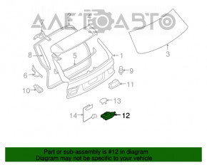 Capac portbagaj superior BMW X5 E70 07-13