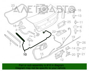 Deschidere capac portbagaj stânga BMW 5 F10 11-16