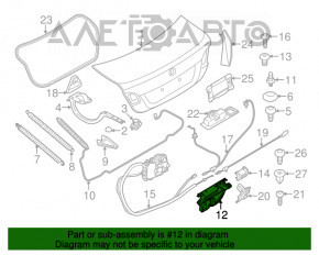 Blocare capac portbagaj BMW 5 F10 11-16 electric.