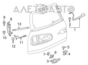 Замок двери багажника Mini Cooper F56 3d 14-