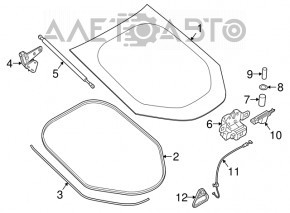 Замок двери багажника Mini Cooper Countryman R60 10-16 OEM