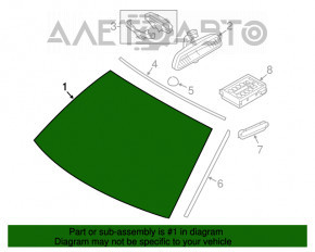 Parbriz BMW X3 F25 11-17 SUA fără proiecție