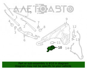 Duza gatului de spalare a parbrizului pentru BMW X3 G01 18-21 cu capac