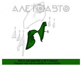 Geam electric cu motor, fata stanga, BMW 335i e92 07-13