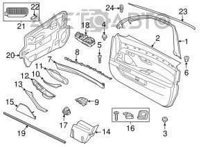 Capac usa interioara superioara fata stanga BMW 5 F10 11-16