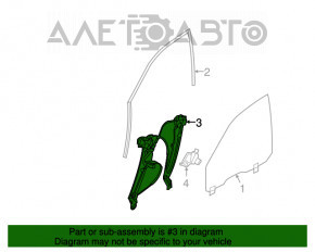Стеклоподъемник с мотором передний левый BMW 5 F10 11-16