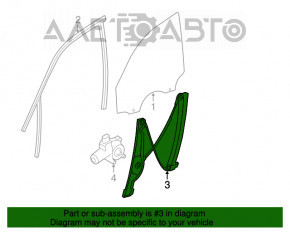 Стеклоподъемник с мотором передний правый BMW 3 F30 12-18