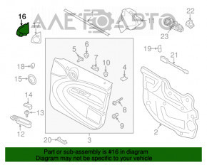 Capac oglindă laterală dreapta față Mini Cooper Countryman R60 10-16