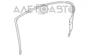 Garnitura ușii din spate dreapta pentru BMW 5 F10 11-16, partea de sus.