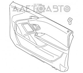 Capacul ușii, cartela frontală stânga BMW i3 14-20 cu harman kardon.