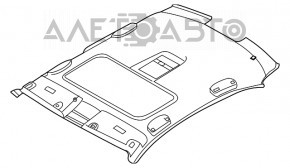 Обшивка потолка BMW 5 F10 11-16 под люк серая